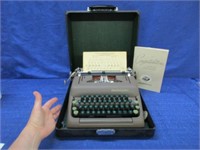 old smith-corona portable typewriter (mid-century)