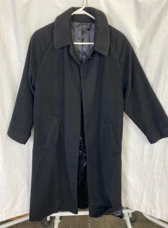 Ladies Black Cashmere Coat Size 8