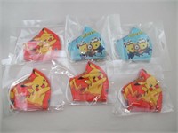 6 Masques de protection: Pikachu et Minions
