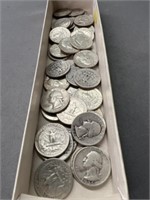 (40) Washington Silver Quarters