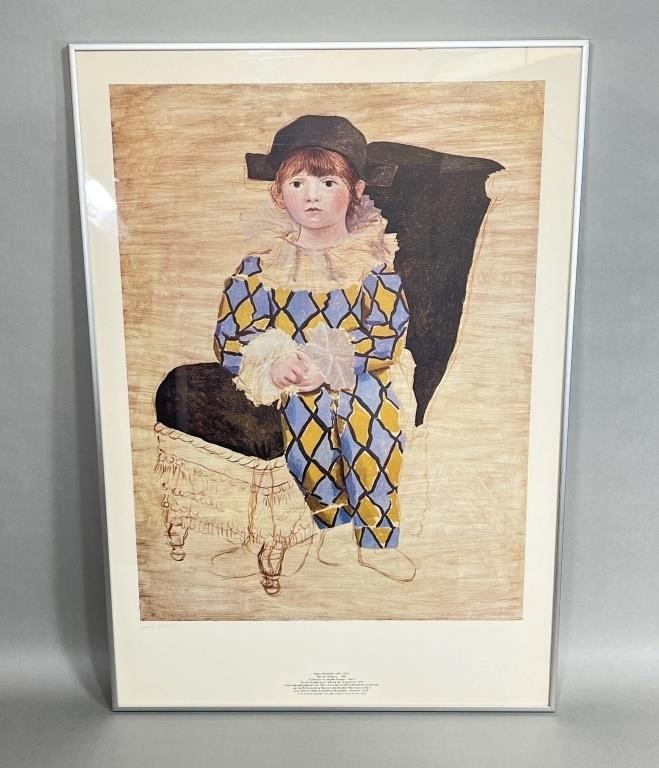 Paul as Harlequin Picasso Print