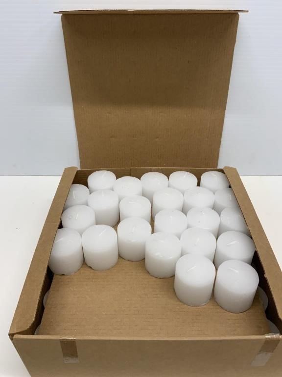 Lot of White 10 Hr Votives