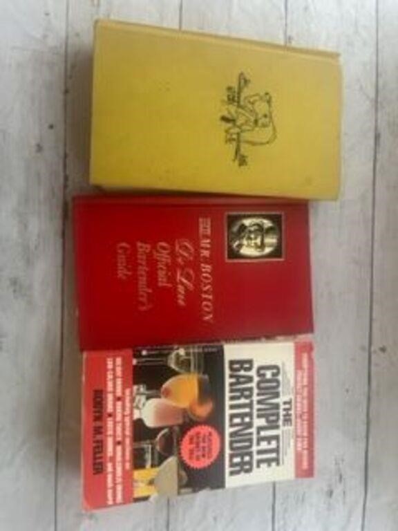 Vintage bar tending books