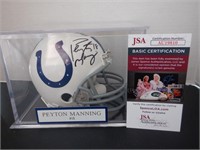 PEYTON MANNING SIGNED AUTO COLTS MINI HELMET JSA