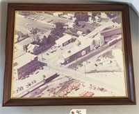 Vintage Aerial Framed Photo of New Holland PA