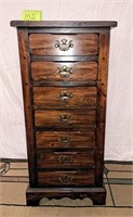 dark pine 7 drawer lingerie chest