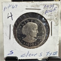 1979 PROOF SUSAN B ANTHONY CLEAR S TYPE 2 DOLLAR