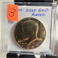 1980 JFK GOLD PLATED HALF DOLLAR