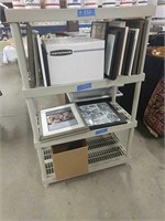 Lot Of Picture Frames As Shown Rack Not Included
