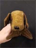 Antique Straw Stuffed Dog, and Vintage Beanie Baby
