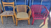 Assorted vintage chairs