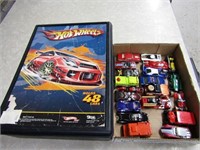 (20)Die cast cars/toys, and case.