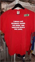 RED SIZE L T SHIRT FOR MONTREAL CANADIENS FAN