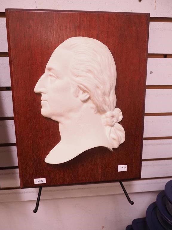 Relief profile of George Washington in cast