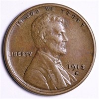 1913 S Semi Key Date Lincoln Wheat Cent