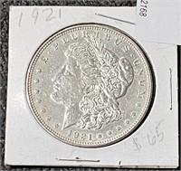 1921 P Morgan Silver $1 Dollar Coin