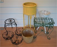8 pcs. Planter Baskets & Stands