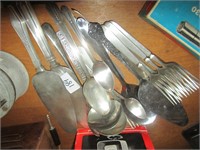 Silverplate Flatware Lot-Forks,Knives,Spoons &