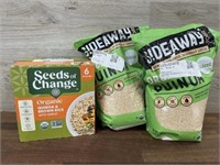 2-4lbs quinoa & 6 pack organic quinoa & brown