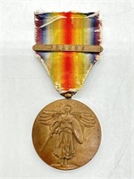 WWI U.S. Military Victory Medal with France Bar