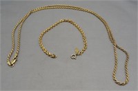 Italy gold over sterling silver braided style