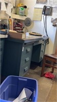 Large Metal Desk NO CONTENTS