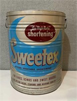 Vintage Sweetex Shortening Can