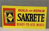 Vintage Sakrete Cement Sign - single sided