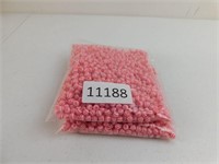 6mm Striped Beads - Pink