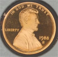 Proof 1988 s. Lincoln penny