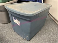 20gal blue tote w/ lid