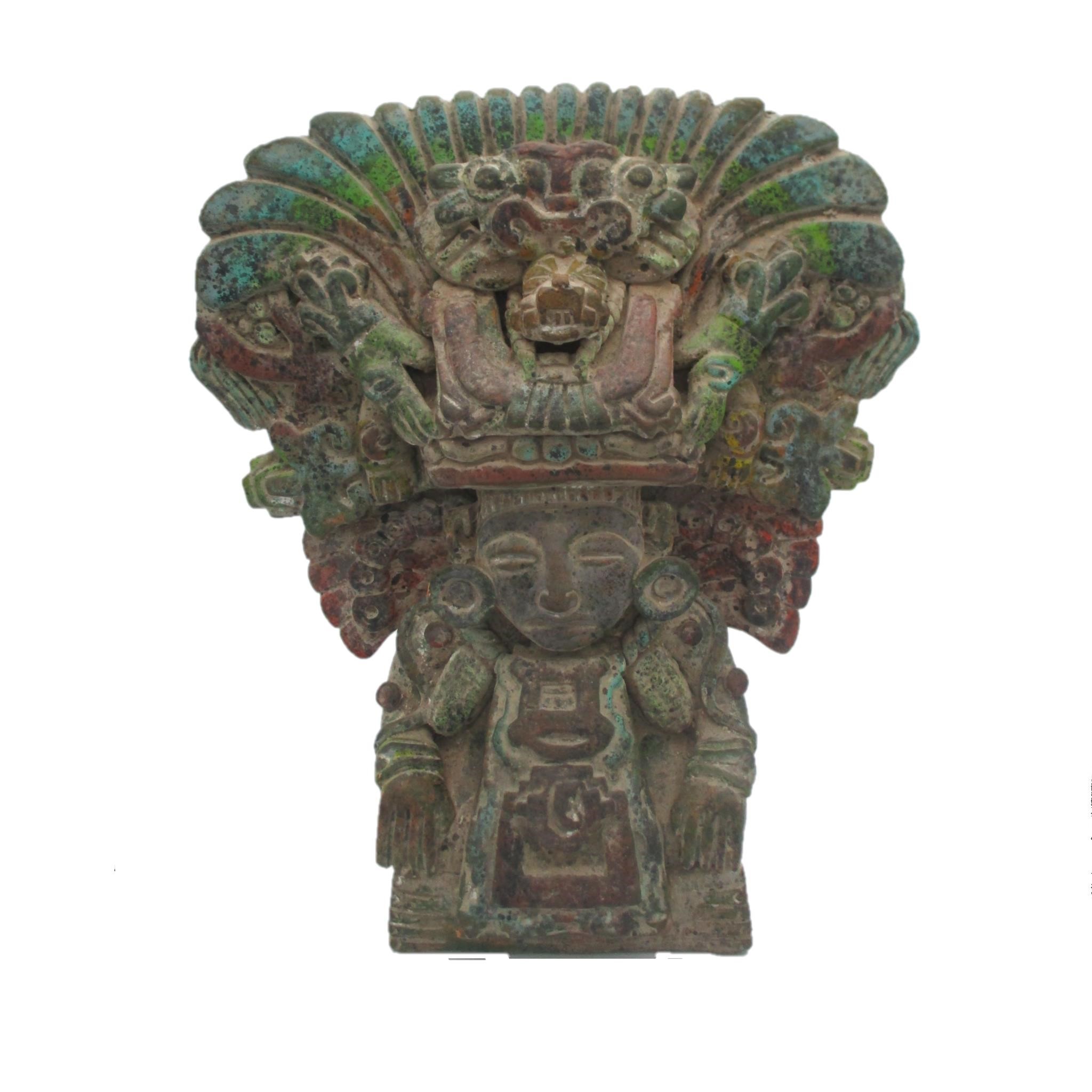Pre-Columbian Zapotec Mayan Aztec Figural Urn