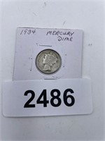 1934 Mercury Dime