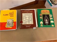 3- miners, carbide, and Coleman lamp light books