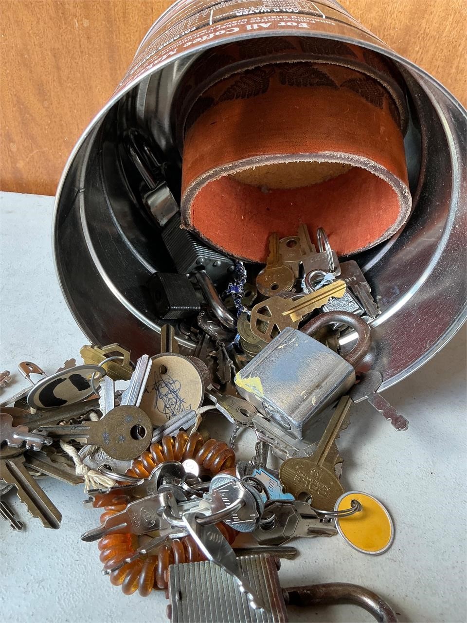 Large lot of keys and locks