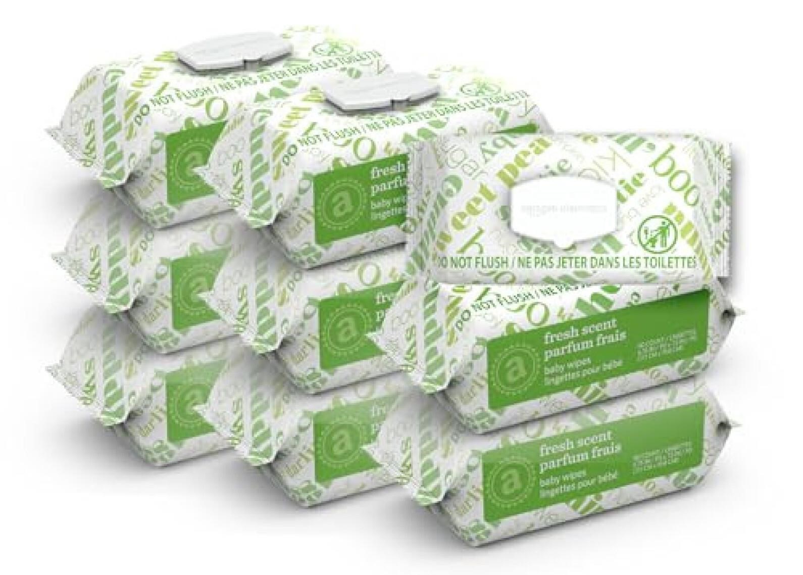 Amazon Elements Baby Wipes, Fresh, 810 Count, Flip