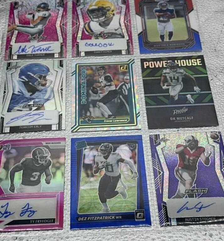 Top NFL cards - some autographed