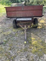 4 WHEEL TRAILER WITH LET DOWN GATE IN REAR