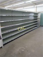 5 Sections of Metal Store Shelving (Two Sides)