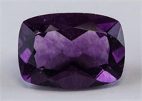 6.85 ct Purple Cushion Cut Fluorite Gemstone