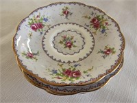 4 Royal Albert Petit Point saucers