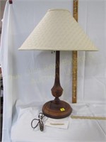 28” 1930’s Wooden Table Lamp