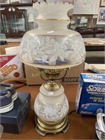Vintage Vanity Glass Shade Lamp
