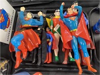 Superman & Batman collectibles.