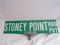 Stoney Point Street Sign