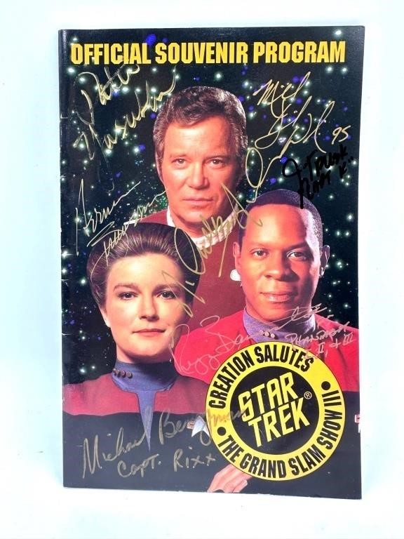 1995 Signed Star Trek Official Souvenir Program