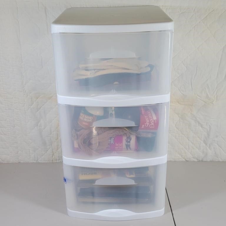 3-Drawer Storage Cabinet w/ Pantyhose & more