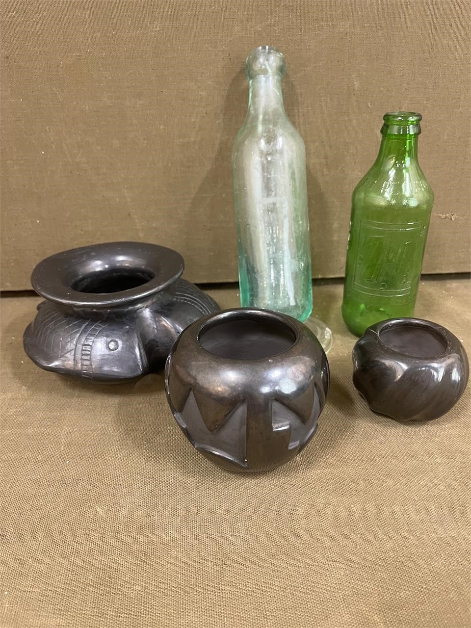 New Mexican Pottery & Antique Bottles