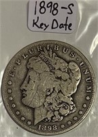 US 1898S Silver Morgan $1 Key Date