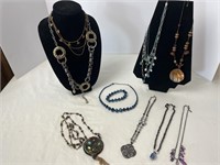 Assorted costume jewelry